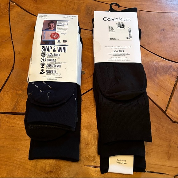 NEW Calvin Klein & Alpine Swiss Dress Socks 6 Pairs Mens Causal Business - Picture 2 of 7